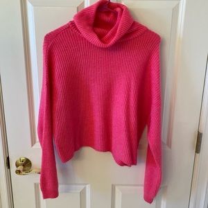 Sun & Moon Pink Turtleneck Sweater